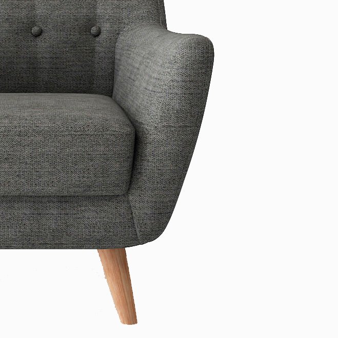 Кресло Picasso темно-серого цвета  - купить Интерьерные кресла по цене 35490.0