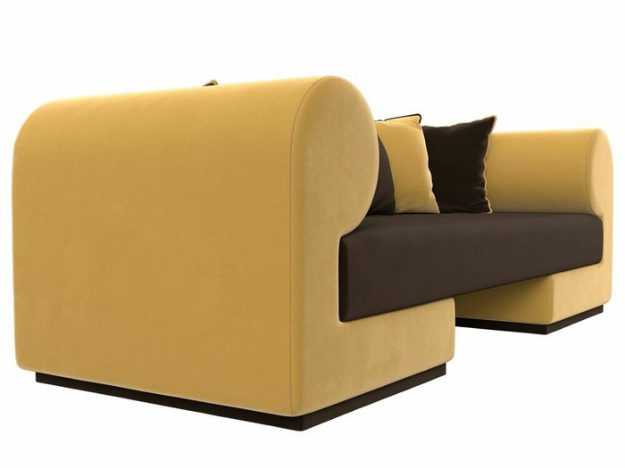 Прямой диван Кипр желто-коричневого цвета - лучшие Прямые диваны в INMYROOM