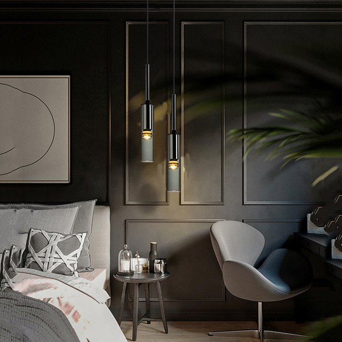 Подвесной светильник NIGHT gray - лучшие Подвесные светильники в INMYROOM