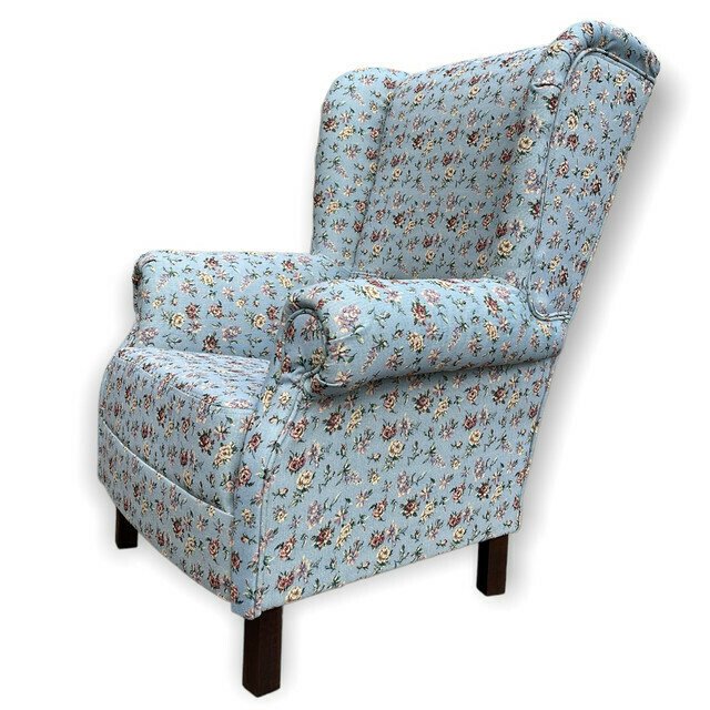 Кресло Английские розы голубого цвета - купить Интерьерные кресла по цене 38400.0