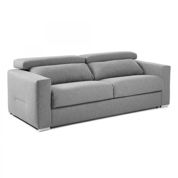 Диван-кровать Queen серого цвета с полиуретановым матрасом - купить Прямые диваны по цене 226990.0