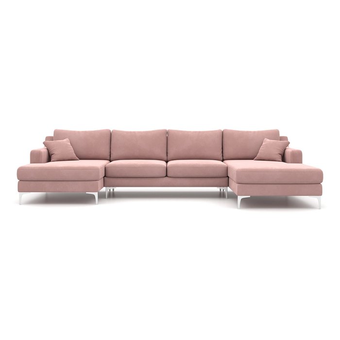 П-образный модульный диван Mendini ST розового цвета - купить Угловые диваны по цене 130700.0