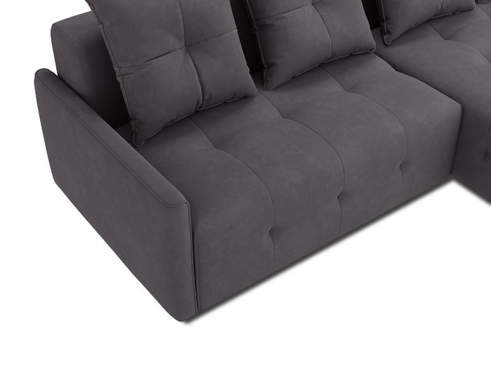 Угловой диван-кровать Bronks темно-серого цвета - купить Угловые диваны по цене 111000.0