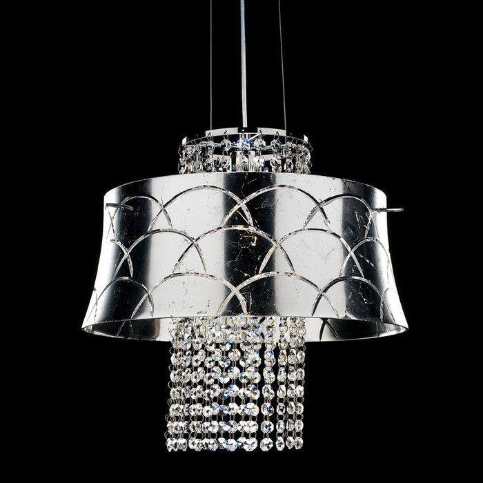 Подвесной светильник Illuminati с прозрачными подвесками из хрусталя - купить Подвесные светильники по цене 37500.0