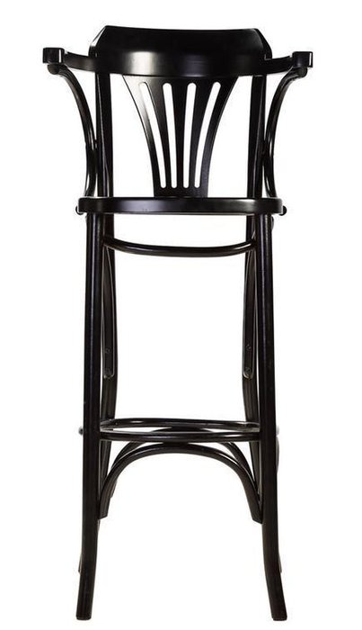 Барный стул Катрин с подлокотниками и каркасом из массива бука цвета венге - лучшие Барные стулья в INMYROOM