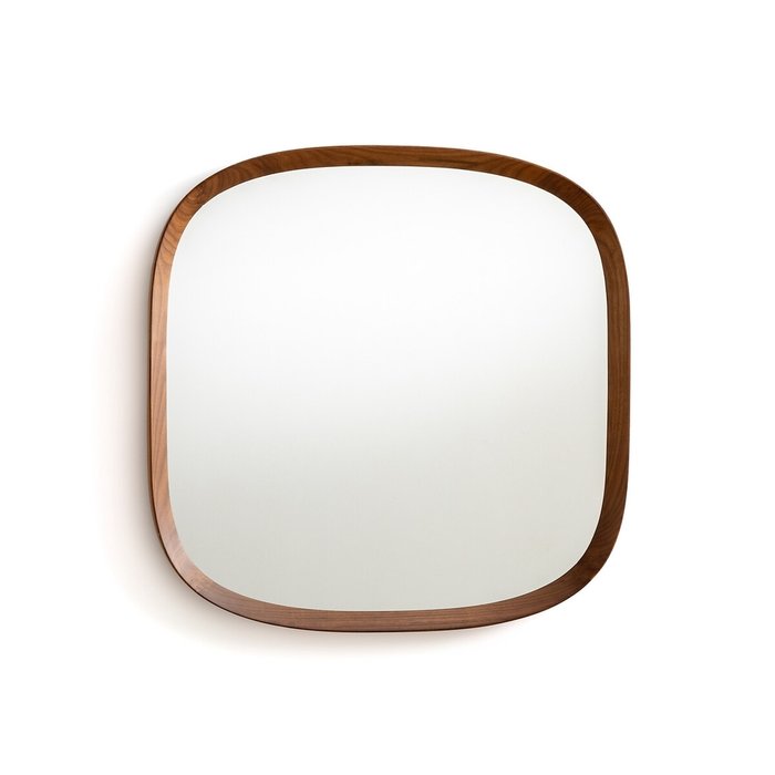Настенное зеркало Orion 60х60 коричневого цвета