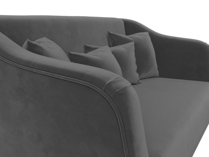 Прямой диван Киото серого цвета - лучшие Прямые диваны в INMYROOM