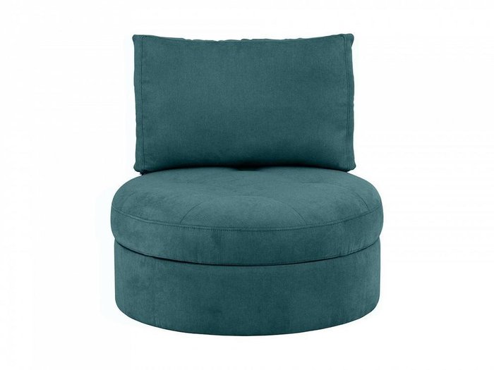 Кресло Wing Round сине-зеленого цвета