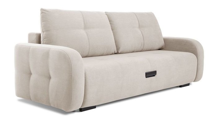 Прямой диван-кровать Энио светло-бежевого цвета  - купить Прямые диваны по цене 62574.0