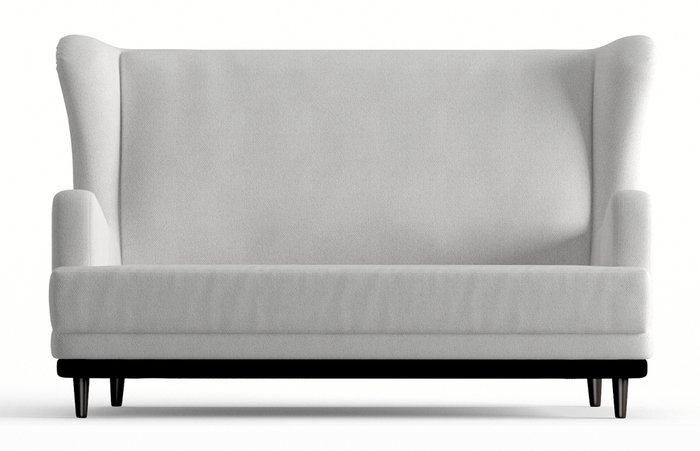 Диван прямой Грэмми в обивке из велюра белого цвета  - купить Прямые диваны по цене 17990.0