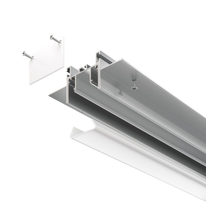 Алюминиевый профиль для натяжного потолка 7.2x3.5 - лучшие Профили для светодиодных лент в INMYROOM