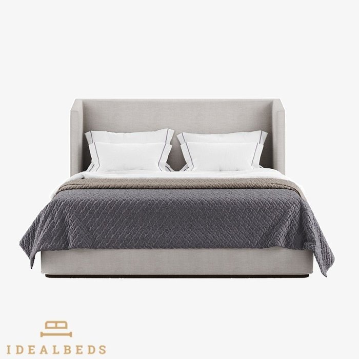 Кровать Alessia Fabric 160х200 светло-серого цвета - лучшие Кровати для спальни в INMYROOM