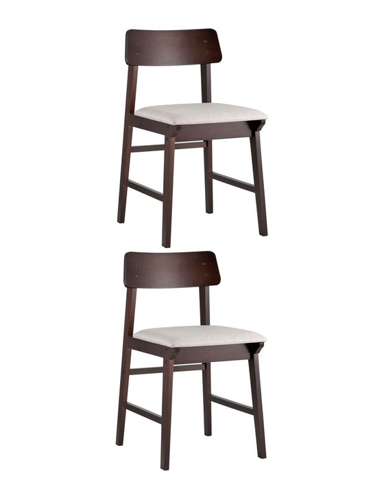 Набор из двух стульев Oden серо-коричневого цвета
