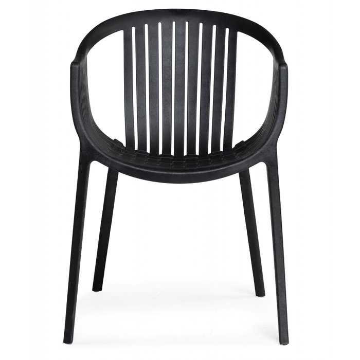 Обеденный стул Боркас черного цвета - купить Обеденные стулья по цене 3090.0