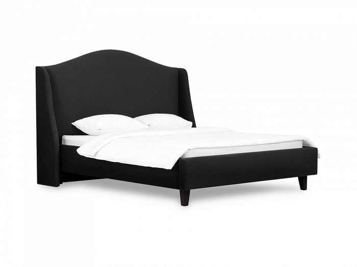 Кровать Lyon 160х200 черного цвета 