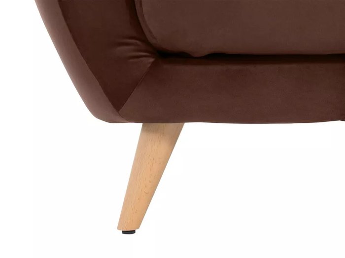 Кресло Loa в обивке из велюра темно-коричневого цвета - лучшие Интерьерные кресла в INMYROOM