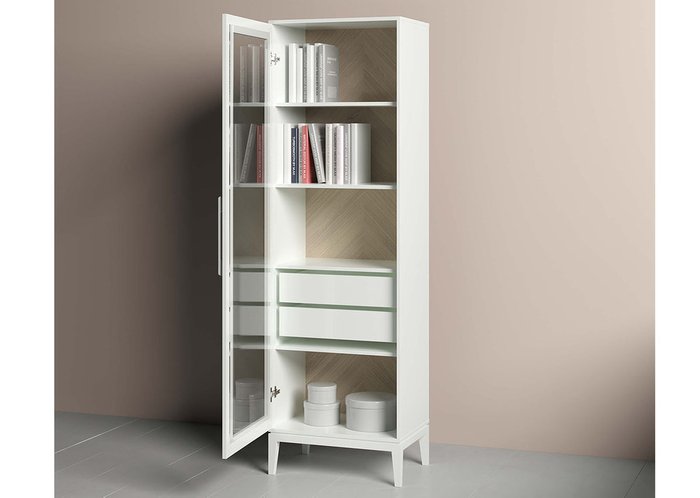 Книжный шкаф Fjord белого цвета - лучшие Книжные шкафы в INMYROOM