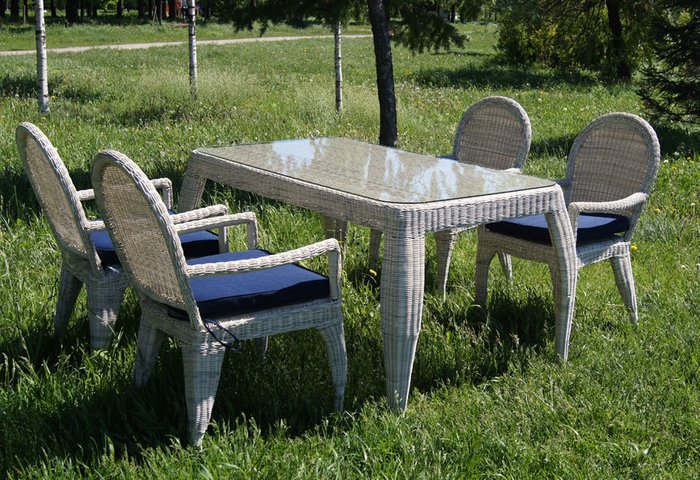 Стул Haga белого цвета - купить Садовые стулья по цене 14700.0