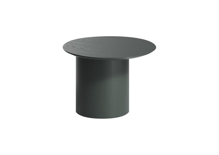 Столик кофейный Type со смещенным основанием темно-серого цвета