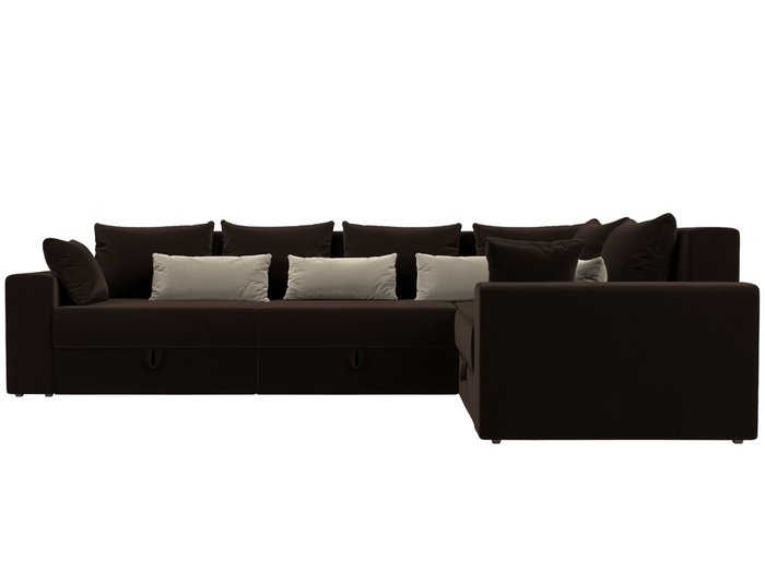 Угловой диван-кровать Мэдисон Long коричнево-бежевого цвета - купить Угловые диваны по цене 70990.0