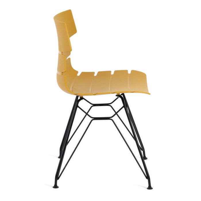 Набор из четырех стульев Hansen оранжевого цвета - лучшие Обеденные стулья в INMYROOM