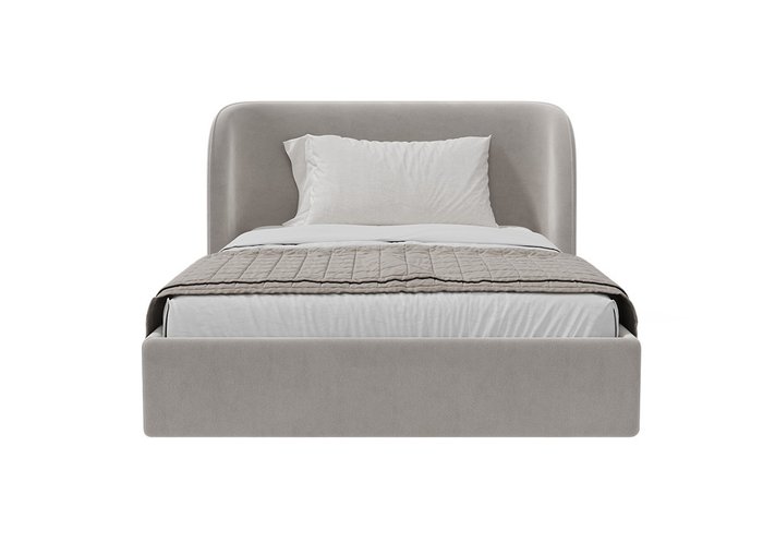 Кровать Classic 140х200 серого цвета с подъемным механизмом - купить Кровати для спальни по цене 88900.0
