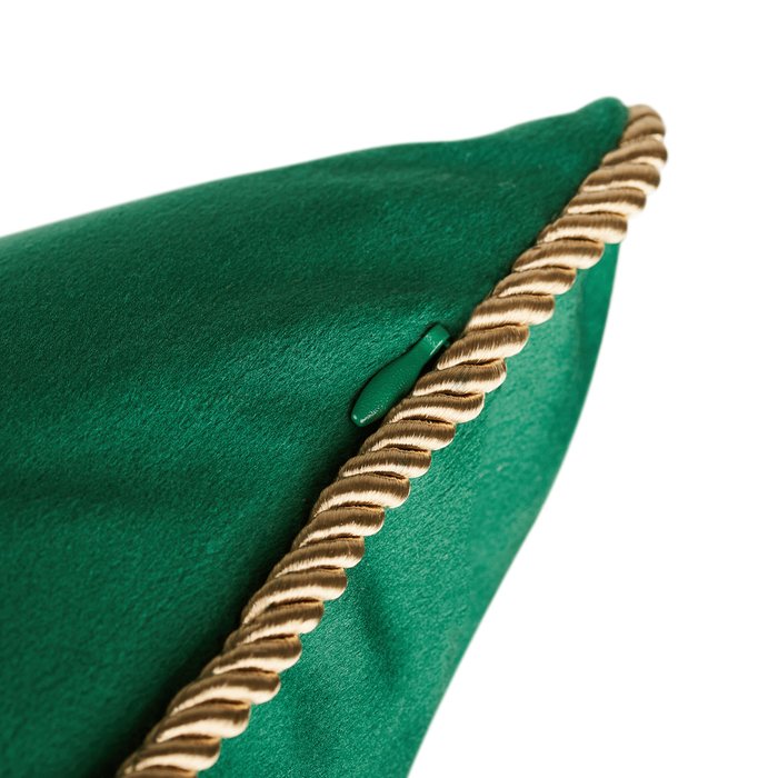 Декоративная подушка Zolotoy Roy 40х40 зеленого цвета - лучшие Декоративные подушки в INMYROOM