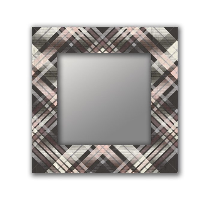 Настенное зеркало Шотландия-4 50х65 серого цвета - купить Настенные зеркала по цене 13190.0