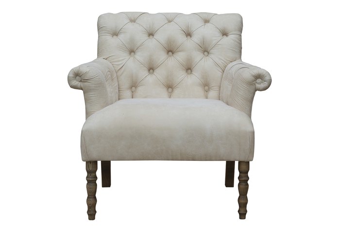Кресло Raffinata белого цвета - купить Интерьерные кресла по цене 28235.0