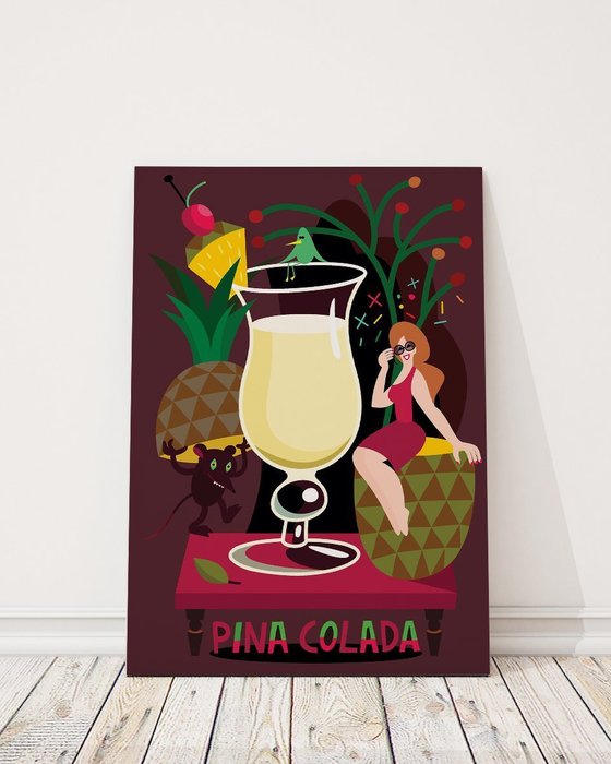 Постер Pina colada на холсте - купить Принты по цене 2040.0
