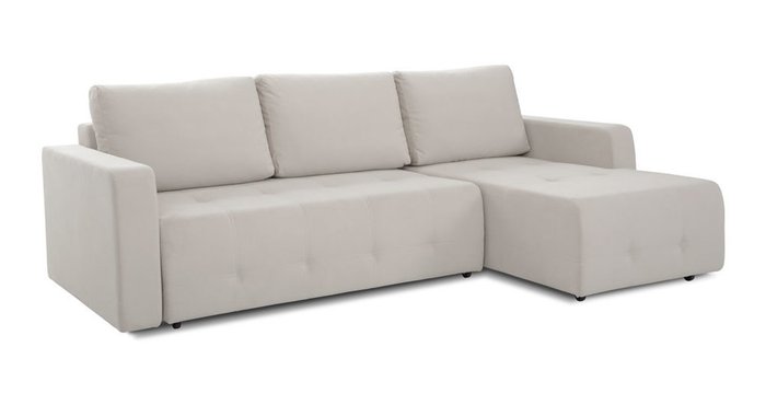 Угловой диван-кровать Хэнк бежево-серого цвета - купить Угловые диваны по цене 57732.0