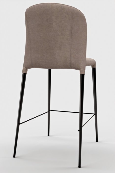 Полубарный стул Альбиа бежевого цвета - лучшие Барные стулья в INMYROOM