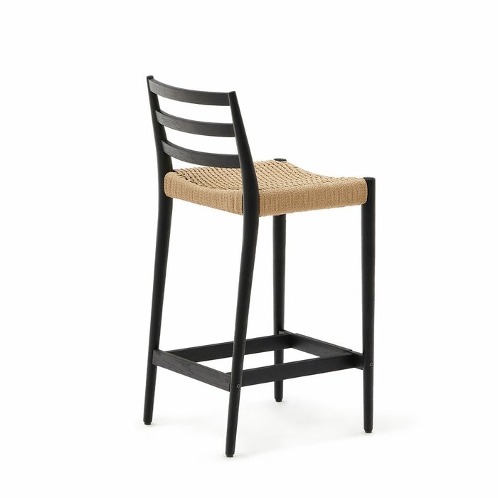Барный стул Analy бежево-черного цвета - лучшие Барные стулья в INMYROOM