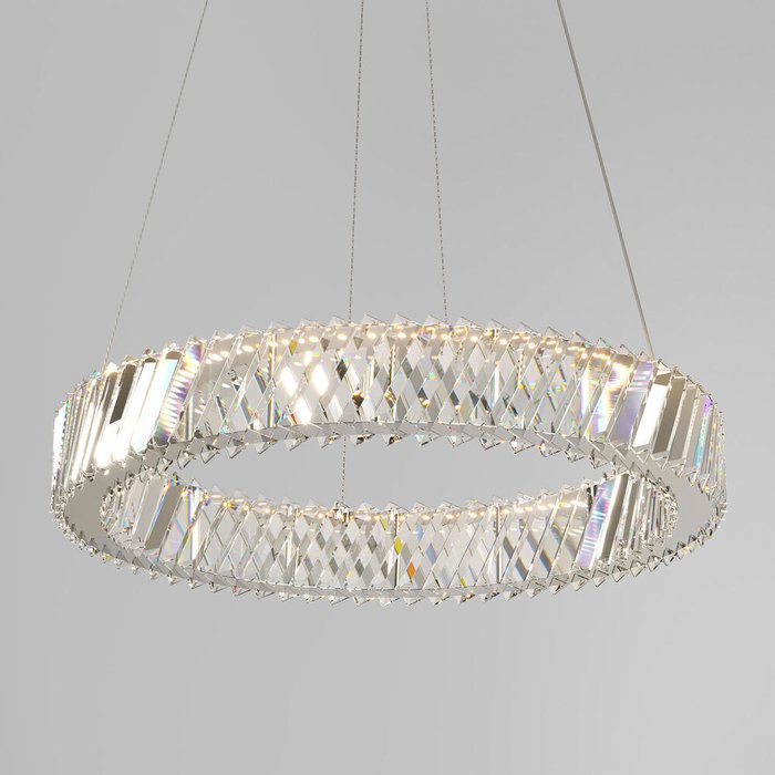 Подвесной светильник с хрусталем 101004 LED никель хрусталь Strotskis Solis - лучшие Подвесные люстры в INMYROOM Подвесной светильник с хрусталем 101004 LED никель хрусталь Strotskis Solis - лучшие Подвесные люстры в INMYROOM