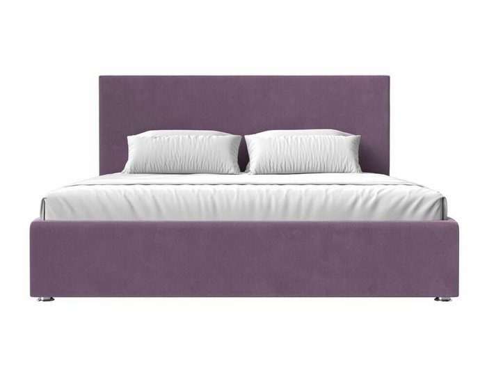 Кровать Кариба 200х200 сиреневого цвета с подъемным механизмом - купить Кровати для спальни по цене 83999.0
