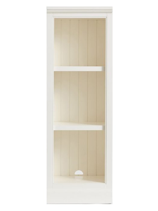 Книжный шкаф низкий Ривьера белого цвета
