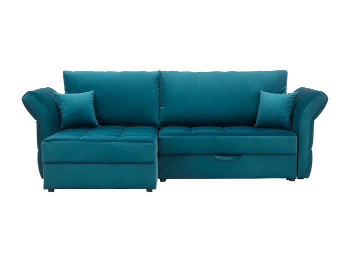 Угловой раскладной диван Wing бирюзового цвета