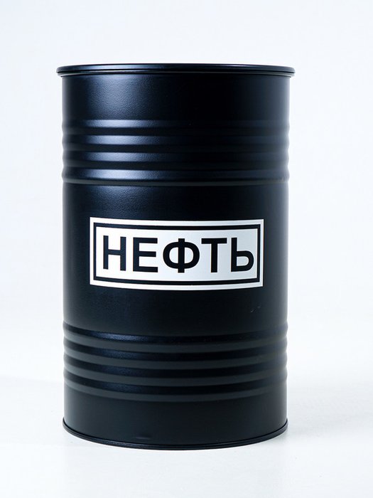 Тумба для хранения-бочка Нефть черного цвета
