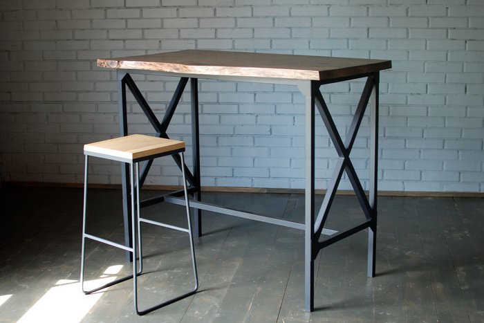 Барный стол Bar черно-коричневого цвета - лучшие Барные столы в INMYROOM