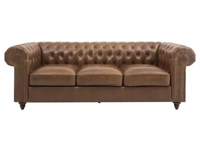 Диван Chester Classic коричневого цвета