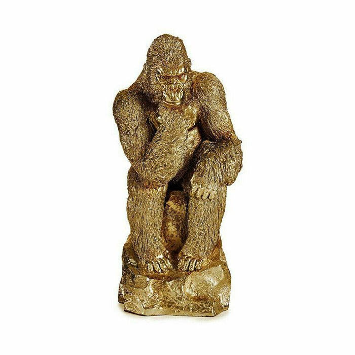 Декоративная фигура Горилла Позолоченный 20,5 x 47 x 23,5 cm (2 штук) - купить Фигуры и статуэтки по цене 11304.0