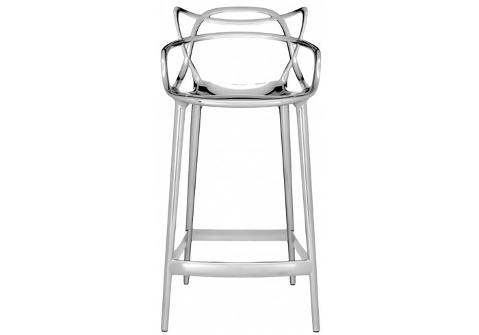 Стул барный Masters серебристого цвета - купить Барные стулья по цене 93238.0
