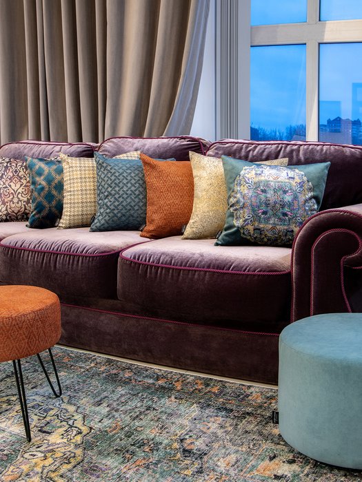 Декоративная подушка Sultan 45х45 бирюзового цвета - лучшие Декоративные подушки в INMYROOM