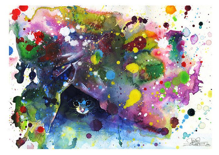 Принт "Meow" by Lora Zombie