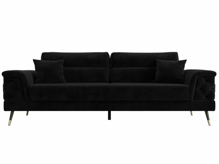 Диван-кровать Лига 023 черного цвета - купить Прямые диваны по цене 69999.0