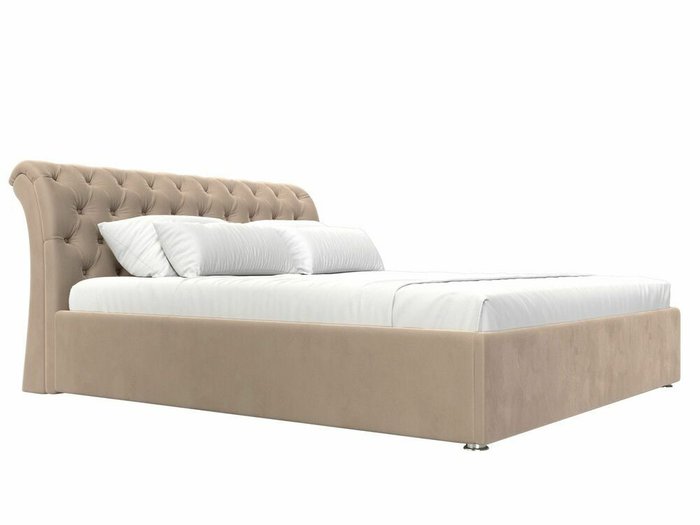 Кровать Сицилия 160х200 бежевого цвета с подъемным механизмом - лучшие Кровати для спальни в INMYROOM