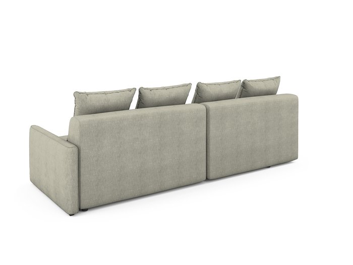 Угловой раскладной диван Bronks левый бежевого цвета - лучшие Угловые диваны в INMYROOM