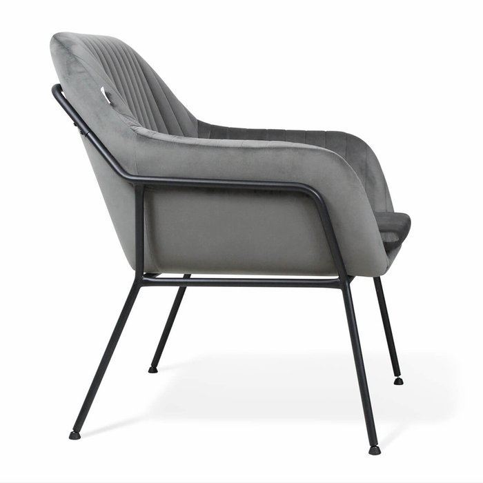 Кресло интерьерное с подлокотниками серого цвета - лучшие Интерьерные кресла в INMYROOM