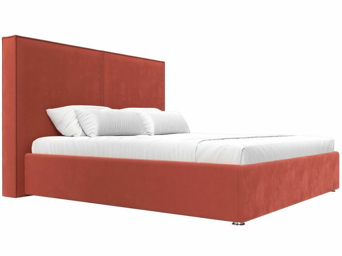 Кровать Аура 180х200 кораллового цвета с подъемным механизмом - лучшие Кровати для спальни в INMYROOM