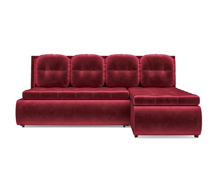 Угловой диван-кровать Кормак темно-красного цвета - купить Угловые диваны по цене 38390.0